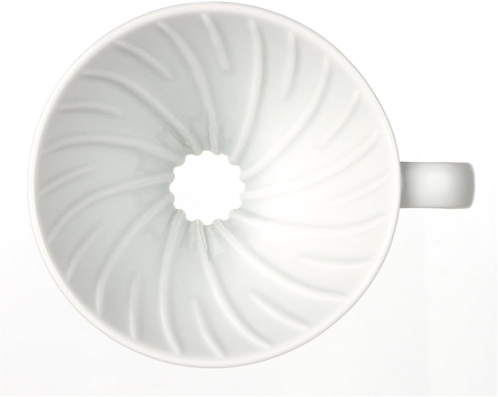 V60 Coffee Pour Over Kit - Includes 02 Ceramic Dripper, Glass Range Server, and 100ct Filters