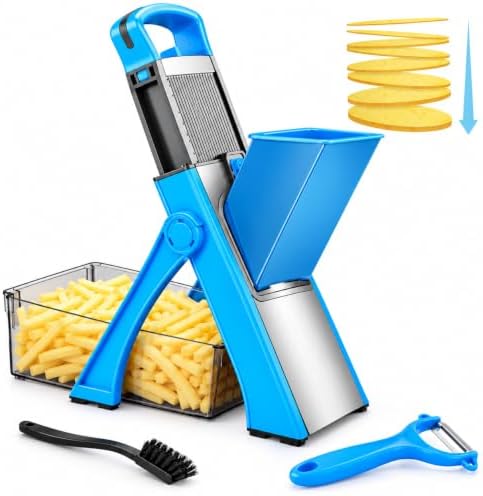 8-in-1 Safer Mandoline Slicer Plus for Kitchen Adjustable Potato Slicer by Unknown