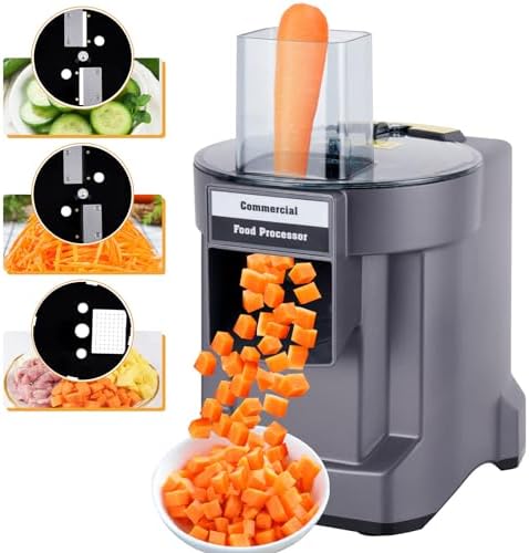 Electric Vegetable Chopper Dicer with 3 Blades, 3 IN 1, 110V by YMJOINMX