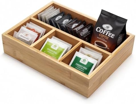 Tea Bag Holder, Tea Bag Storage Organizer, Tea Candy Basket, Sugar Packet Organizer, Coffee Station Condiment Organizer