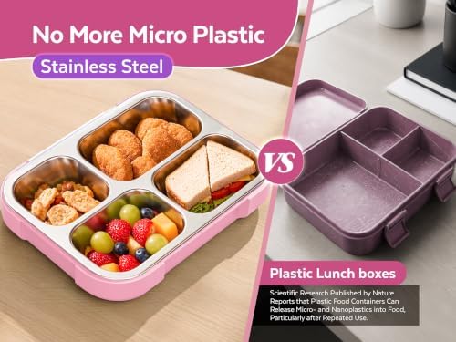 Steel bento box for kids, lunch box stainless steel, lunch bento box