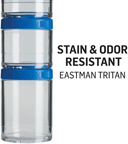BlenderBottle GoStak, 150cc, 2-Pack | Twist n' Lock | Storage Jars | Black - Image 3