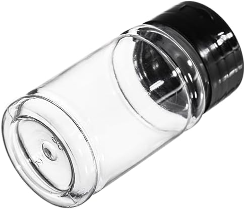 36 Pack 2.7 Oz Small Plastic Spice Bottles with Black Shaker Lids and Labels, Empty Plastic Jars with Lids, Seasoning Shaker Containers for Travel, Camping, Glitter, Gift, Party Favors - Clear