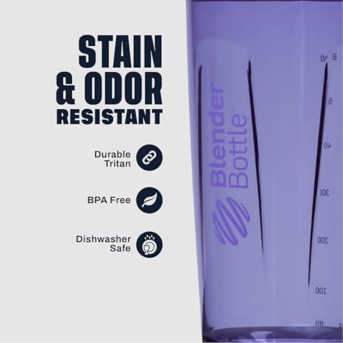 BlenderBottle Sport Flip Tritan Shaker Bottle 28 oz Purple - Image 4
