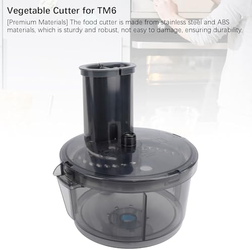 TM6 TM5 TM31 Vegetable Cutter Kit, Electric Food Processor Container Attachment for TM31 TM5 TM6, Stainless Steel Vegetable Chopper for Onion & Fruit, High Efficiency Dicer Cutter - Image 3