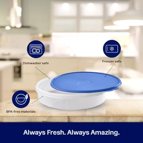 Freeze & Go Round Container, Freezer Safe, Dishwasher Safe and BPA Free Container (4L/16.9 Cups)