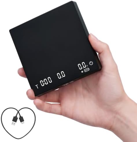 Espresso Coffee Scale with Timer, 0.1g Precision Digital Shot Scale