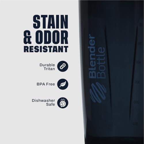 BlenderBottle Sport Flip Tritan Shaker Bottle 28 oz Black - Image 4