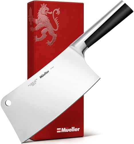 7-Inch Meat Cleaver Butcher Knife, German High Carbon Steel