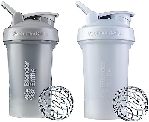 Classic V2 Shaker Bottle, 20 oz, Pebble Grey, Stainless Steel - Protein Shakes and Pre Workout