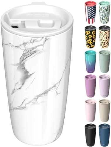 TILUCK 20 oz Insulated Coffee Tumbler with BPA-Free Lid by TILUCKBringsGoodLuck