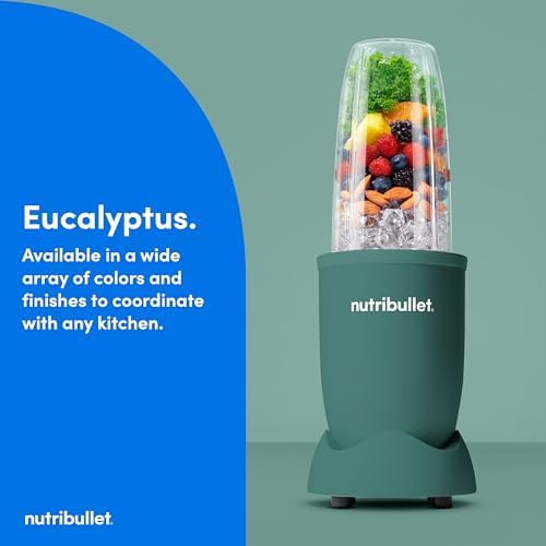nutribullet Pro Personal Blender, Shakes, Smoothies, Food Prep, and Frozen Blending, 32 Ounce Cup, 24 Ounce Cup, Flip-top Travel Lid, 900 Watt, Matte Eucalyptus, NB9-0901EUC - Image 3