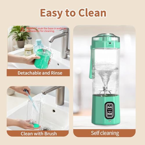 Portable Blender, Personal Blenders with Pulse Mode, Smoothie & Shake Maker - Image 4