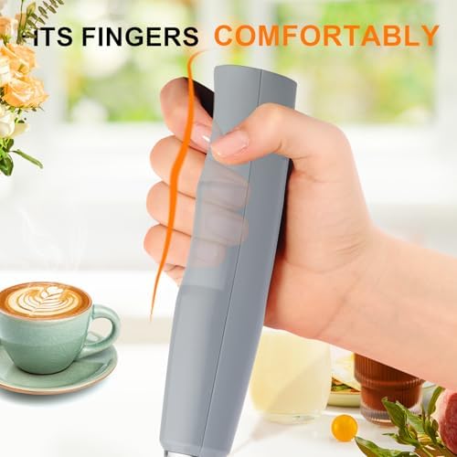 YUSWKO Rechargeable Milk Frother for Coffee, Handheld Drink Mixer with 3 Heads 3 Speeds, Ideal Electric Stirrers for Travel - Image 5