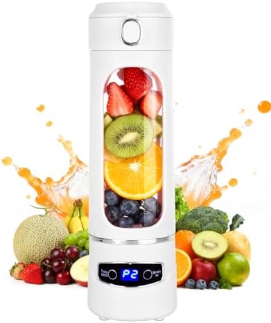 Personal Portable Blender - Smoothies & Shakes - 20Oz/600ml Large Capacity High Power Cordless Blender (White) by Unknown