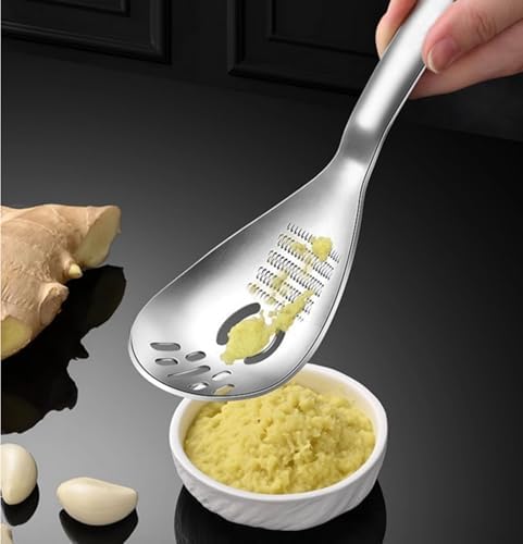 5 in 1 Egg Separator for Raw Eggs, Potato Masher Multifunction Cooking Spoon, Egg Yolk Separator, Grater Plate, Bottle Opener & Slotted Spoon 304 Stainless Steel - Image 5