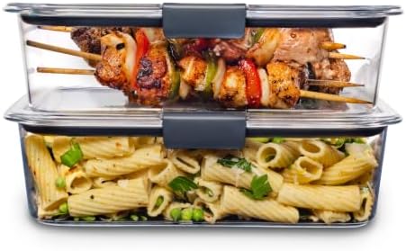 Brilliance Plastic Food Storage Containerss, 9.6-Cup, 2-Count