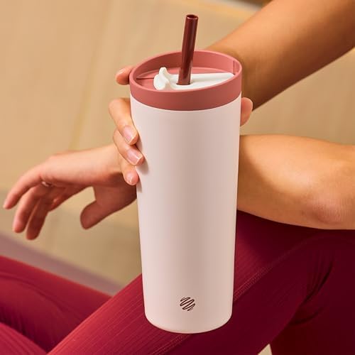 BlenderBottle Tumbler 2-in-1 Stainless Steel Shaker Cup 24 oz Sahara Sunset - Image 5