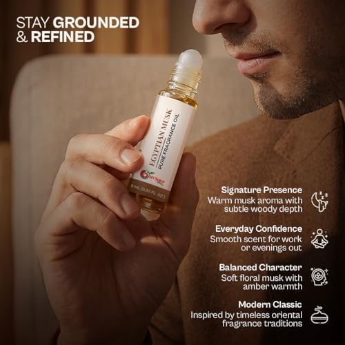 NY Spice Shop Egyptian Musk Fragrance – Pack of 3 Soft Floral Musk – Musky Essence & Oil Base Fragrance Blend with Enduring Aroma Tone – Traditional Arabic Perfume for Personal Scent Collection - Image 5