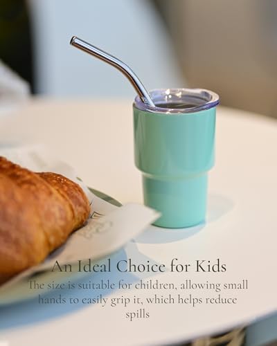 24 Pack 3oz Mini Tumbler Shot Glass with Straw and Lid