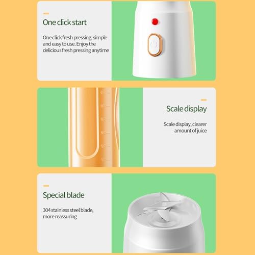 Generic Portable Blender for Shakes and , 2024 New  Size Blender with 10 Blades, USB Rechargeable Mini Blender   for Kitchen Travel Gym, White - Image 6