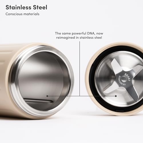 Beast Mighty 850 Stainless Steel Personal Blender, Sand, 850W - Image 3