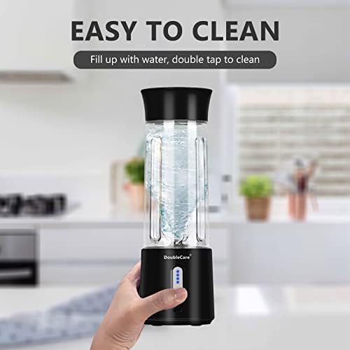 Portable Blender for Shakes and Smoothies,500ml Electric Juicer, 4000mAh Smoothie Blender with BPA-Free Material, USB Rechargeable Fresh Juice Blender for Travel, Gym, Outdoors, and Home, Black - Image 7