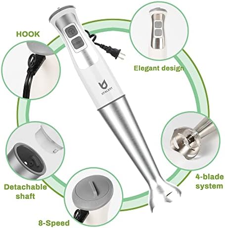 3-in-1 Immersion Hand Blender - Puree Baby Food, Sauces and Soups