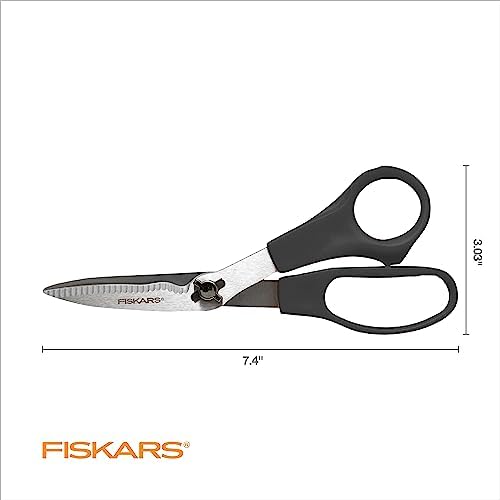 Fiskars 7" Everyday Take-Apart Shears, Multipurpose Scissors, Gray