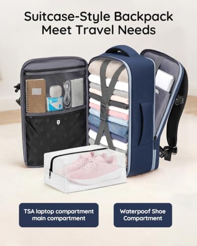 Taygeer TSA Approved Carry on Backpack, Personal Item Travel Bag, Ink Blue - Image 4