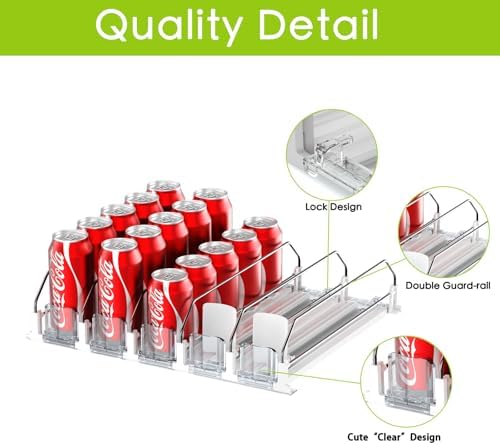 Drink Organizer for Fridge,Holds up to 25 Cans