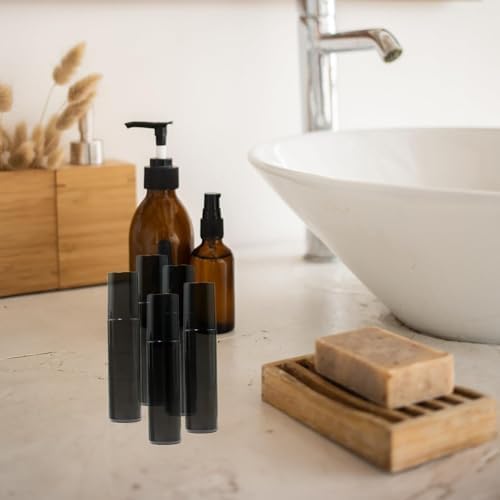 16Pcs Black Essential Oil Roller Bottles Roll On Bottles Perfume Sample Refillable Essential Oil Bottle with Stainless Steel Ball for Oils, Aromatherapy, Perfume, DIY and Blends 10ml - Image 7