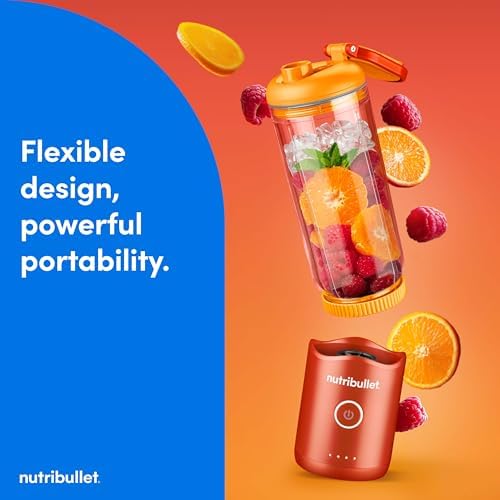 nutribullet Flex Portable Blender NBPB50200EO, Tangerine Orange - Image 2