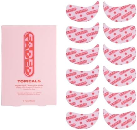 Faded Brightening Under Eye Masks, Depuffs & Brightens, Set of 6