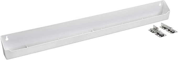 Rev-A-Shelf 30" Plastic Tip-Out Tray Organizer for Sink Base Cabinets, Home Kitchen and Bathroom Organization, Min Opening Width of 32.75", White, LD-6591-30-11-1