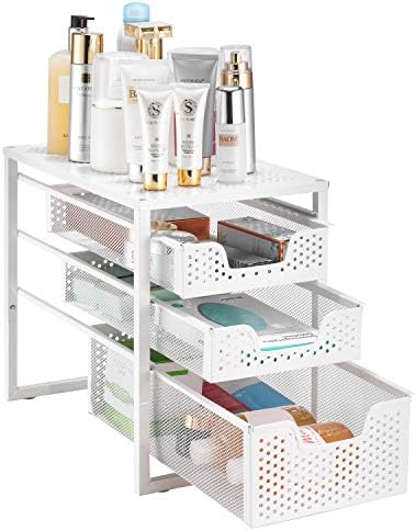 Under Sink Organizer 3-Tier with Sliding Storage Drawer