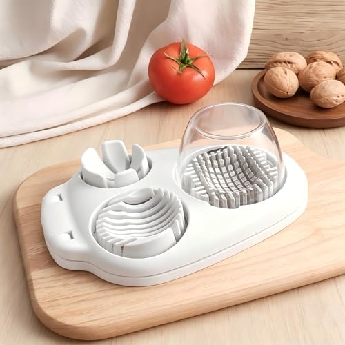 Egg slicer, suitable for whole boiled eggs - 3 slicing modes egg cutter - Image 6