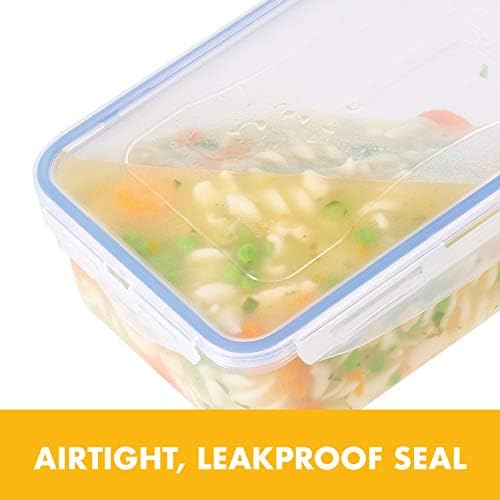 LOCK & LOCK Easy Essentials Food Storage with Flip Lid/Airtight container, BPA Free, 14.3-Cup, Clear