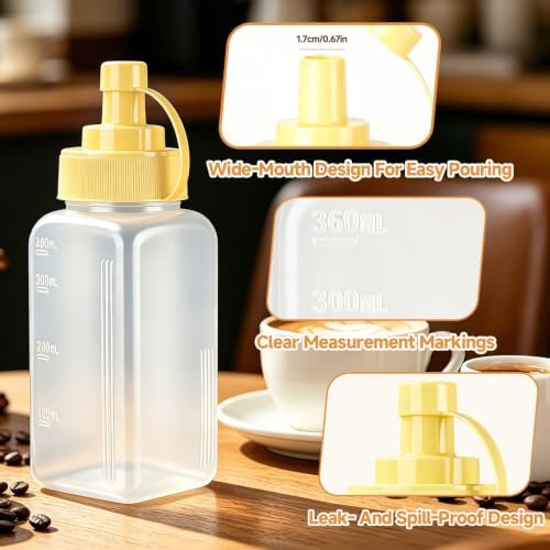 Cold Foam Squeeze Bottles, Easy Squeeze And Dispense, 12 Oz, 2 Pack - Image 2