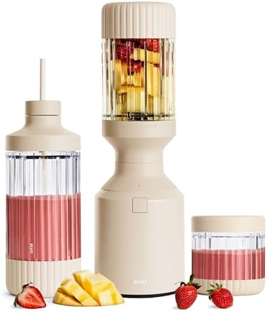 Beast Mega 1200 Plus Countertop Blender, XL Vessel, Sand, 1200W by Unknown