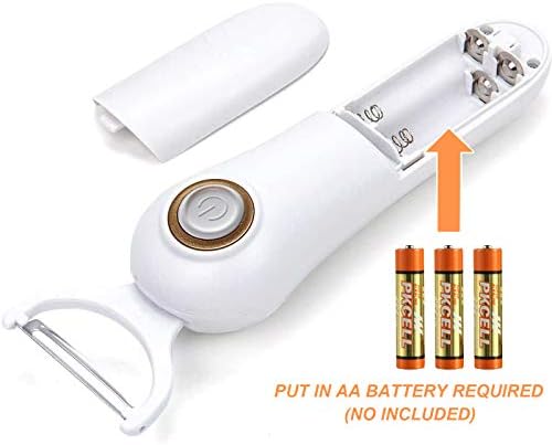 Electric Fruit Vegetable Peeler, Handheld Potato Peeler Pro Set, Kitchen Peeler Slicer with 3 Interchangeable Blades for Apple Potato Carrot Cucumber