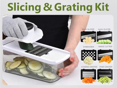 Multifunctional Vegetable Chopper & Mandoline Slicer with Spiralizer - Image 5