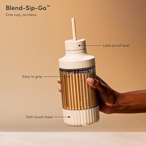 Beast Mini Blender, Countertop Kitchen Blender, Sand, 600W - Image 5