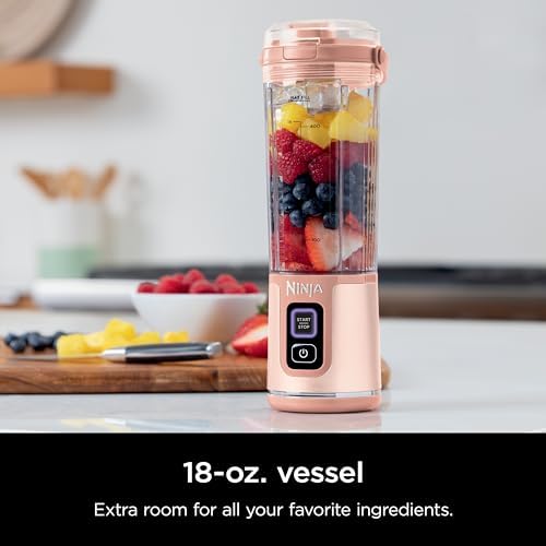 Ninja Blast Two-Pack Portable Blender, 18oz, Peach & Stone, BC155PS - Image 3