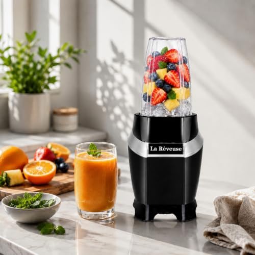 1000W Power Blender For Smoothies, Shakes, Frozen Drinks, Black