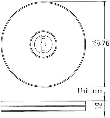 4PCS 3 Inch Acrylic Lazy Susan Turntable Organizer
