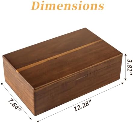 Acacia Wood Tea Bag Organizer with Compartments