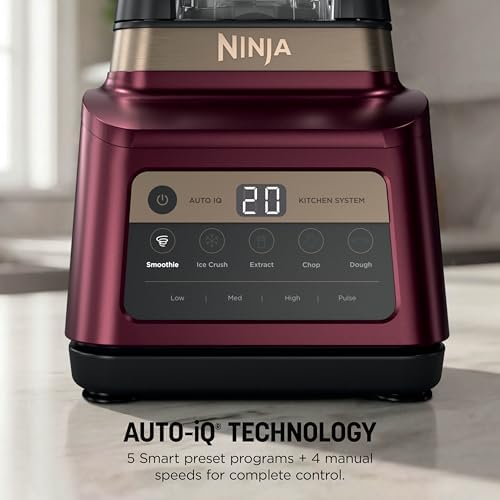 Ninja Professional Plus Kitchen System, 1400WP, Auto-iQ, Red, BN801RD1BRN - Image 6