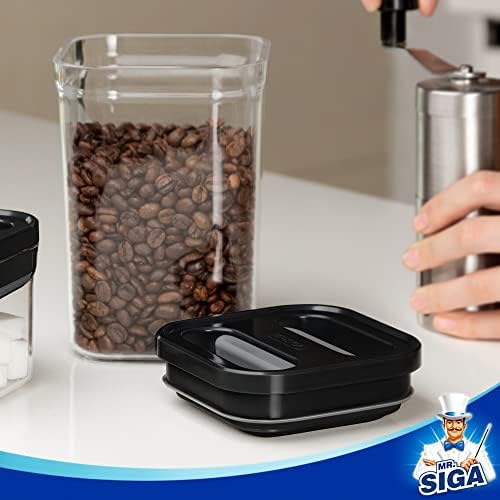 4 Pack Airtight Food Storage Container Set for Pantry Organization