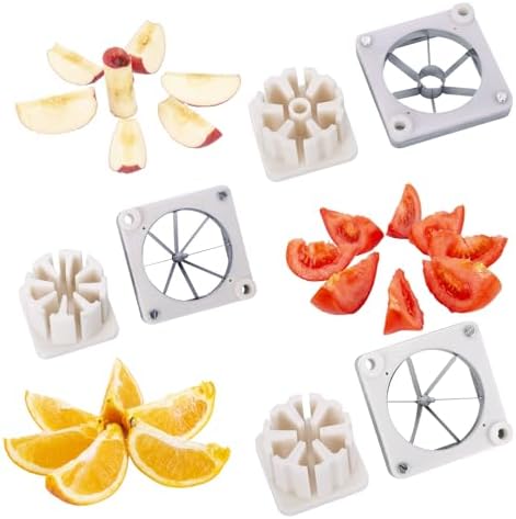 Wedge Blade Multi-model universal Stainless Steel Replacement 8 Wedge Chopper Blade & Pusher Block Set For Commercial Fruit Vegetable Cutter Interchangeable Blade (8 Wedge)